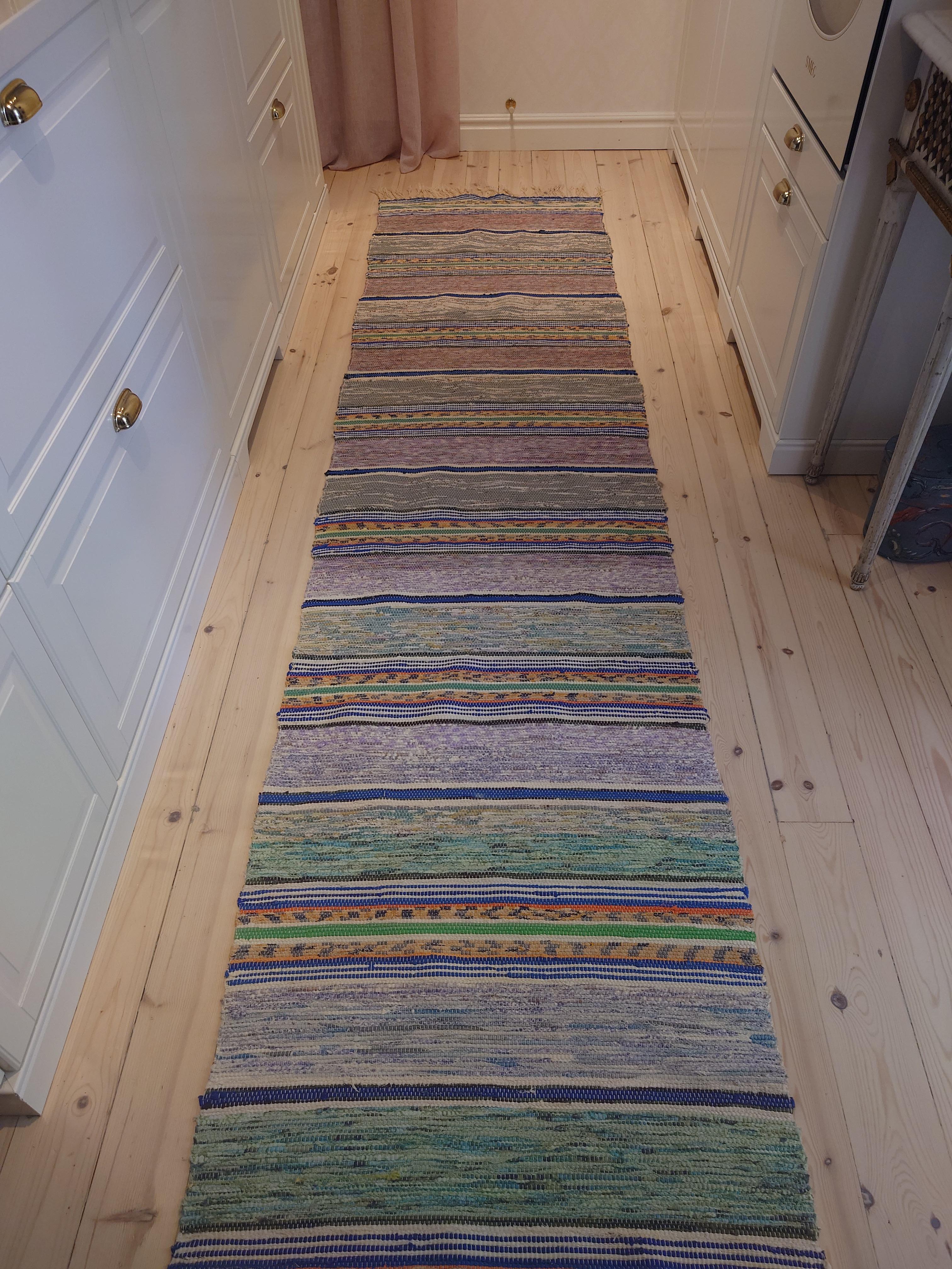 20th Century Swedish Rag rug For Sale 3