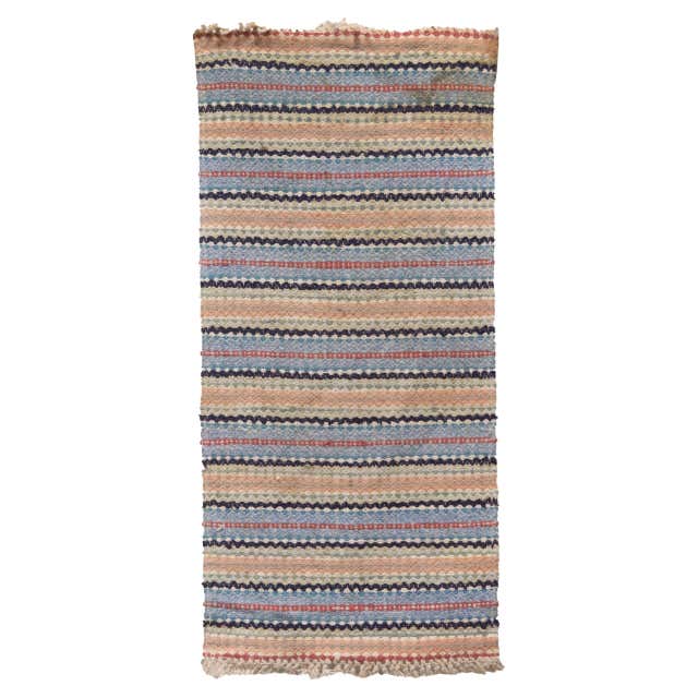20th Century Swedish Rag Rug For Sale at 1stDibs
