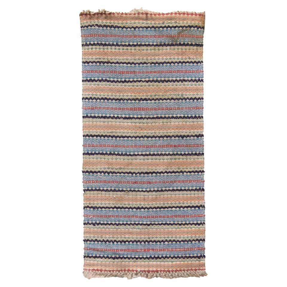 20th Century Swedish Rag Rug For Sale at 1stDibs