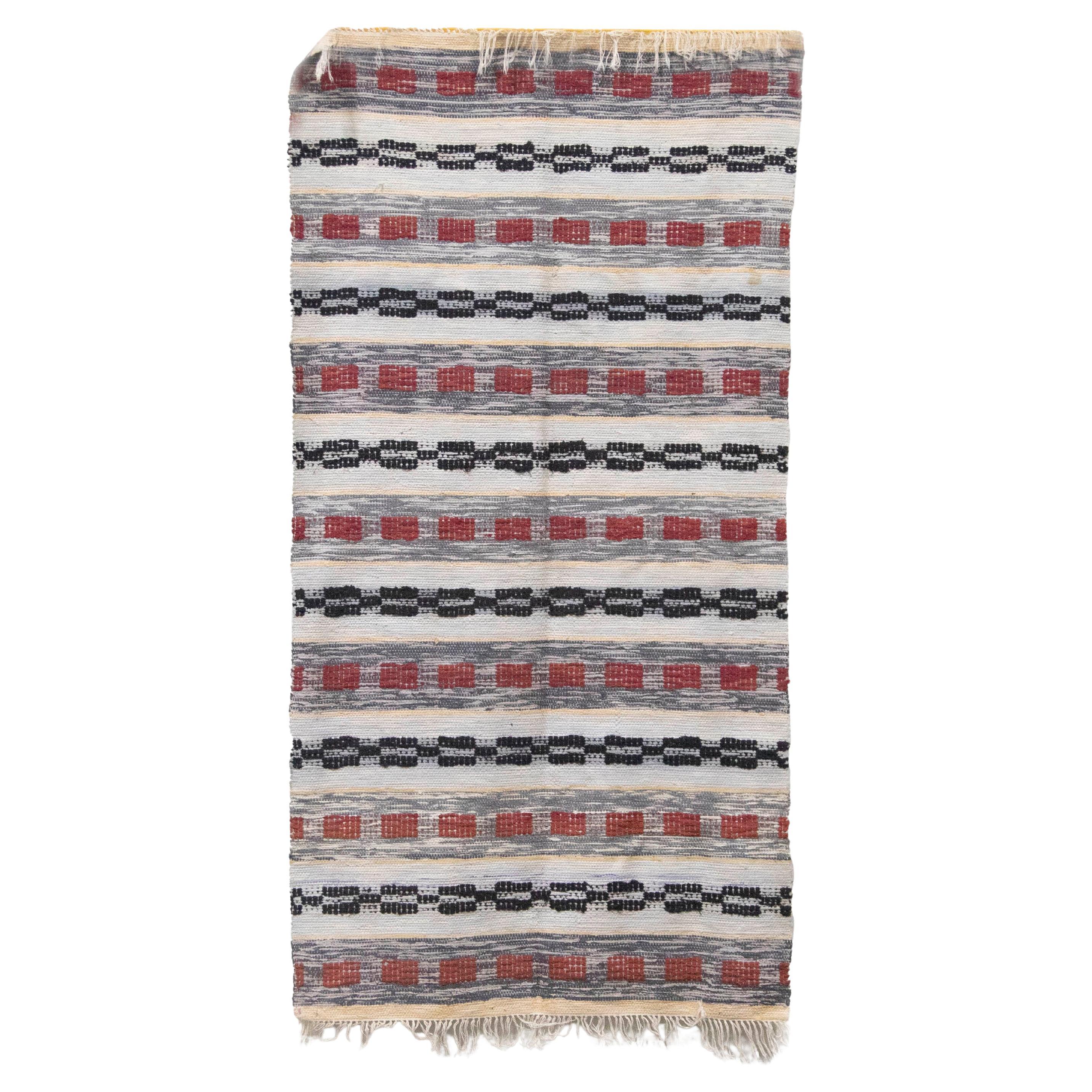 20th Century, Swedish, Rag Rug For Sale