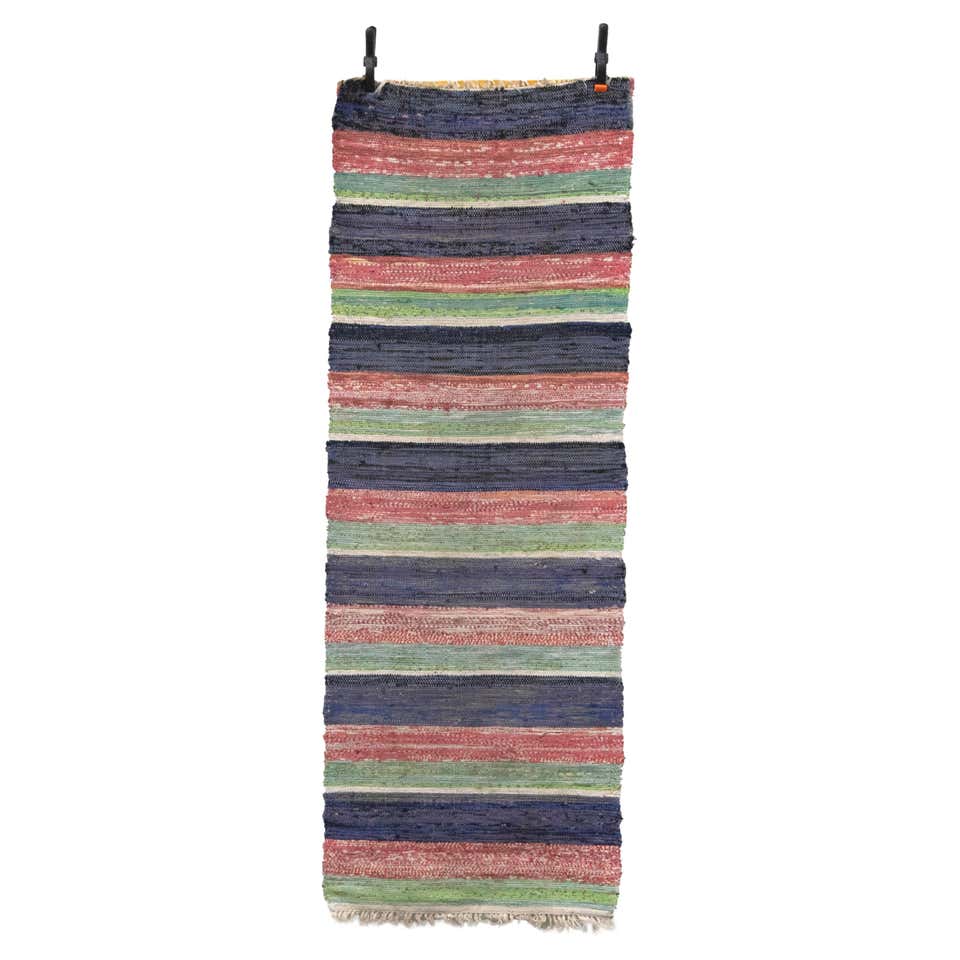 Swedish 20th Century Rag Rug For Sale at 1stDibs
