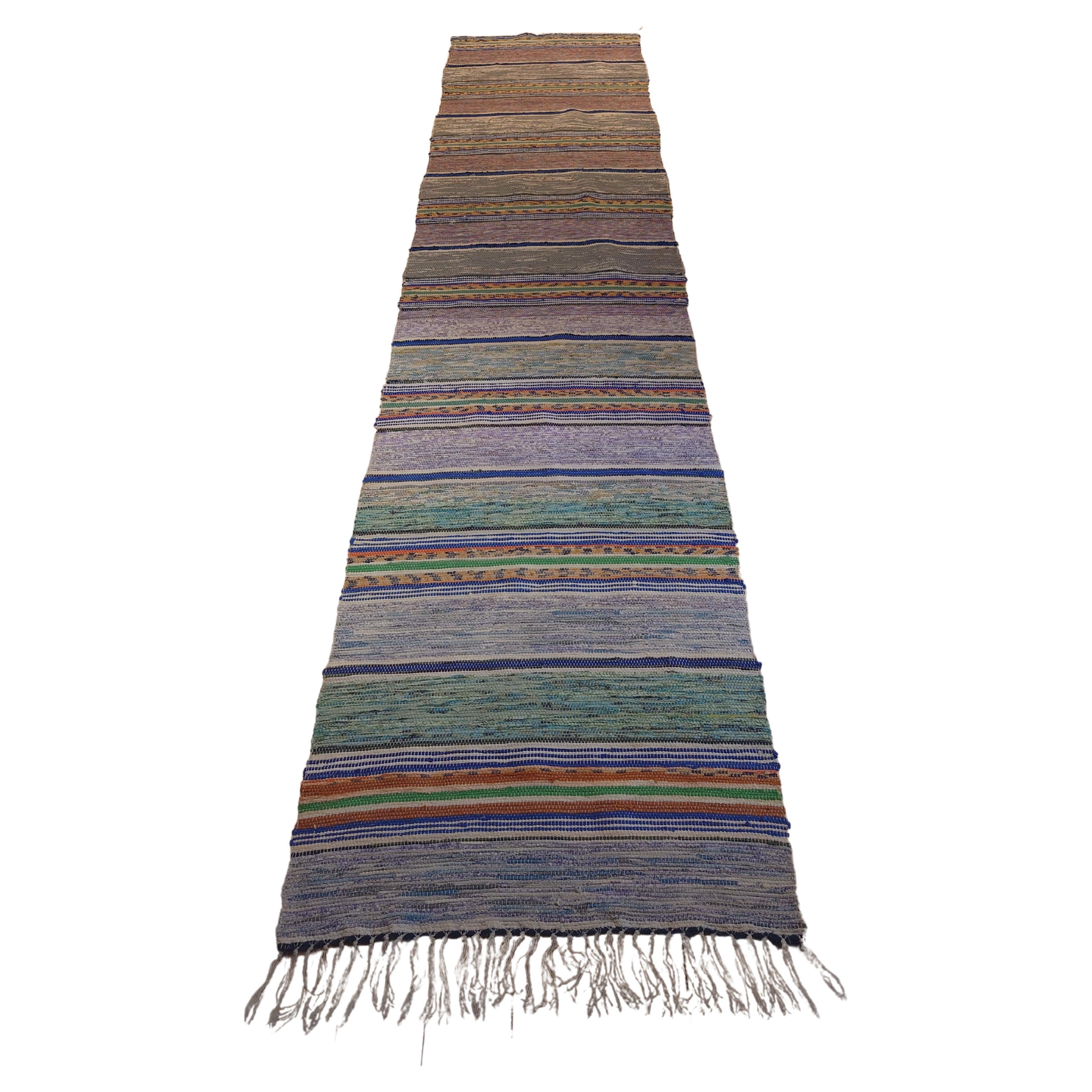 20th Century Swedish Rag rug For Sale