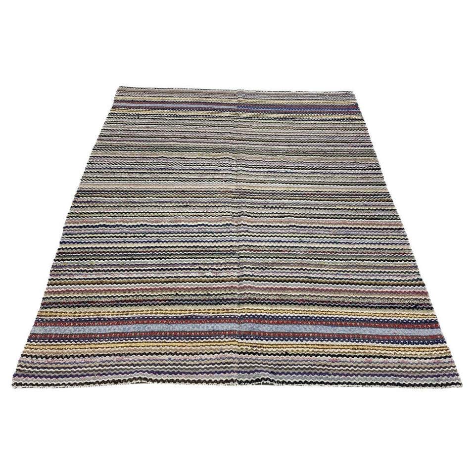 20th Century Swedish rag rug Ölands Eddy´s sommaräng Vallmo - handwoven ...
