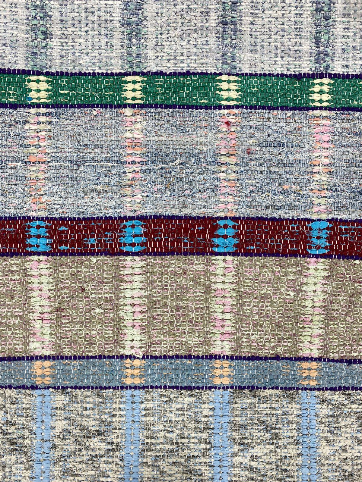 Woven 20th Century Swedish rag rug Eddy´s Nr:1 - handwoven For Sale