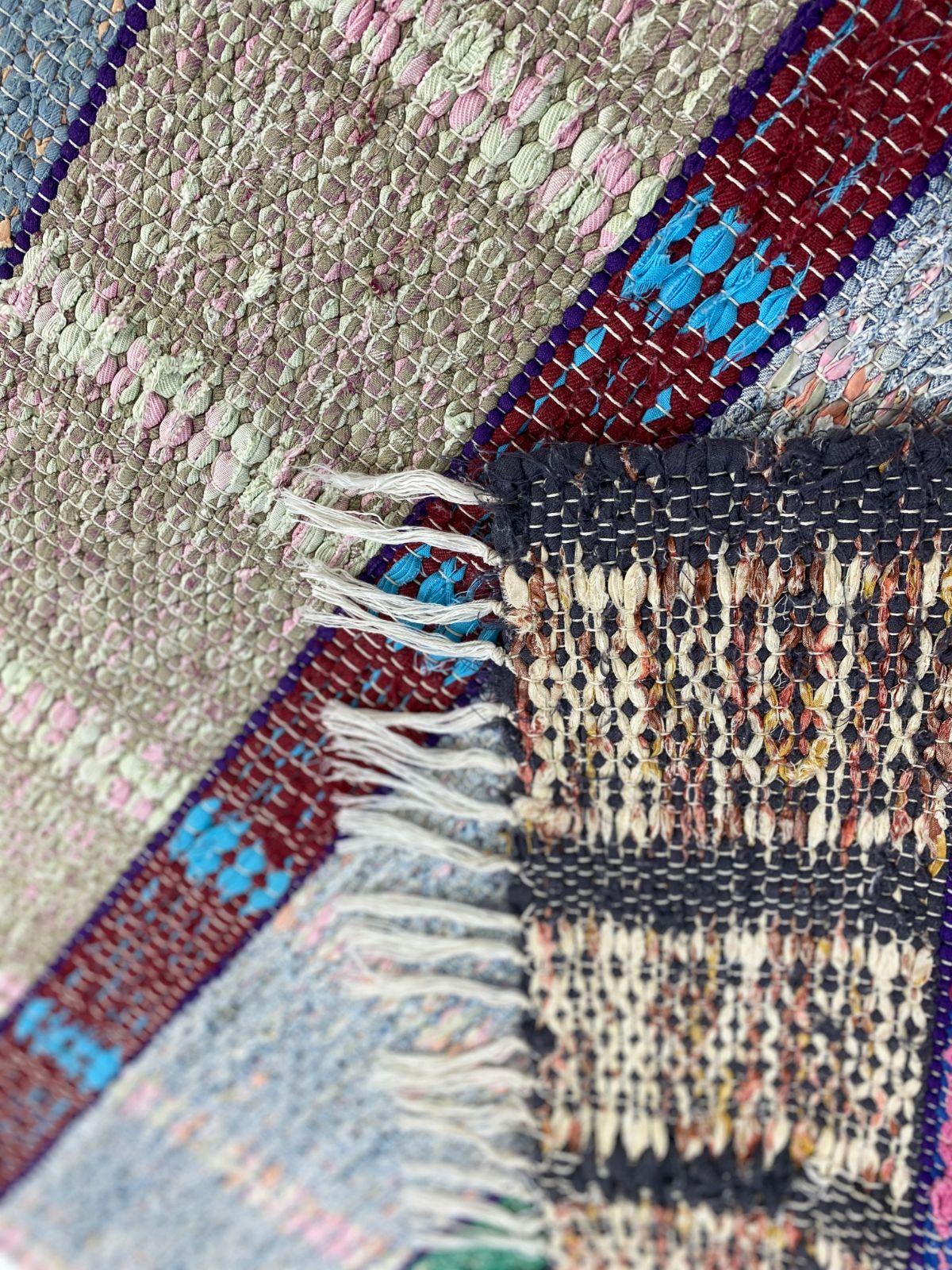 20th Century Swedish rag rug Eddy´s Nr:1 - handwoven For Sale 1