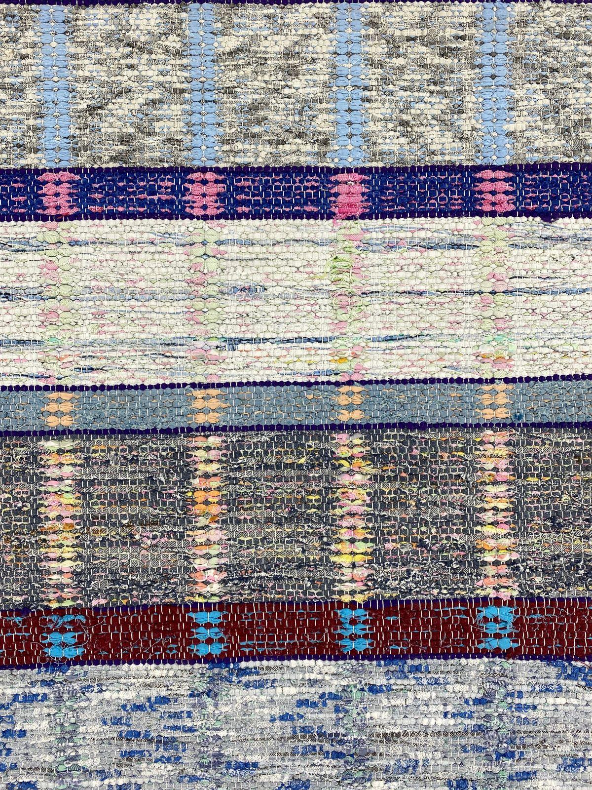 20th Century Swedish rag rug Eddy´s Nr:1 - handwoven For Sale 2