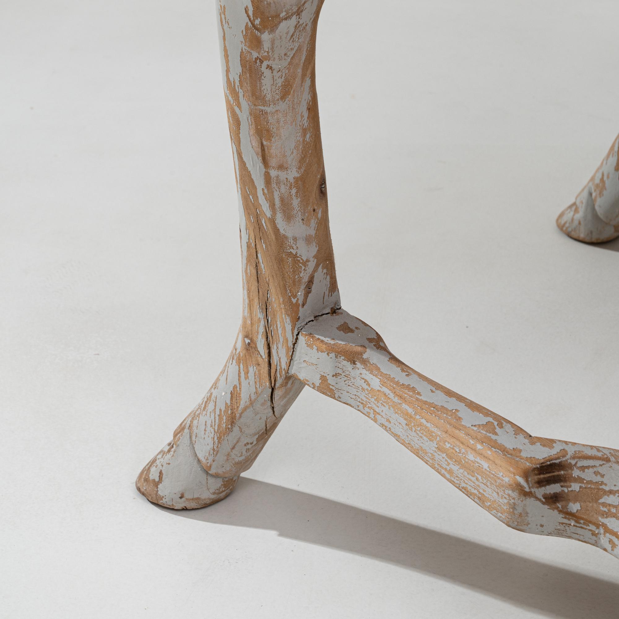 Chaise de salle à manger suédoise du 20e siècle, néo-rococo, en bois patiné en vente 4