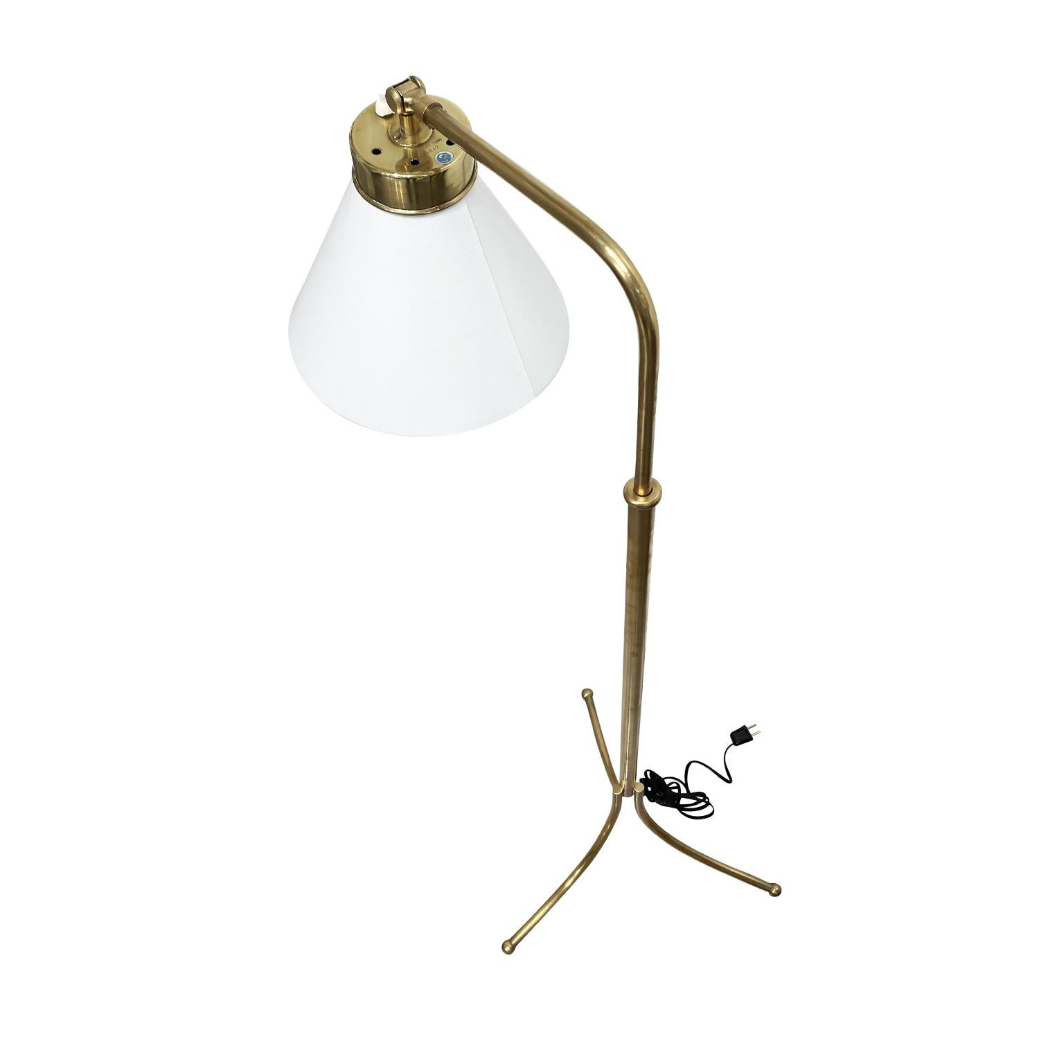 Polished 20th Century Swedish Svenskt Tenn Brass Lamp, Scandinavian Light by Josef Frank For Sale