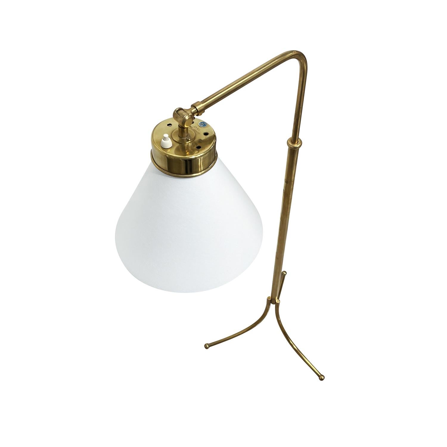 20th Century Swedish Svenskt Tenn Brass Lamp, Scandinavian Light by Josef Frank In Good Condition For Sale In West Palm Beach, FL