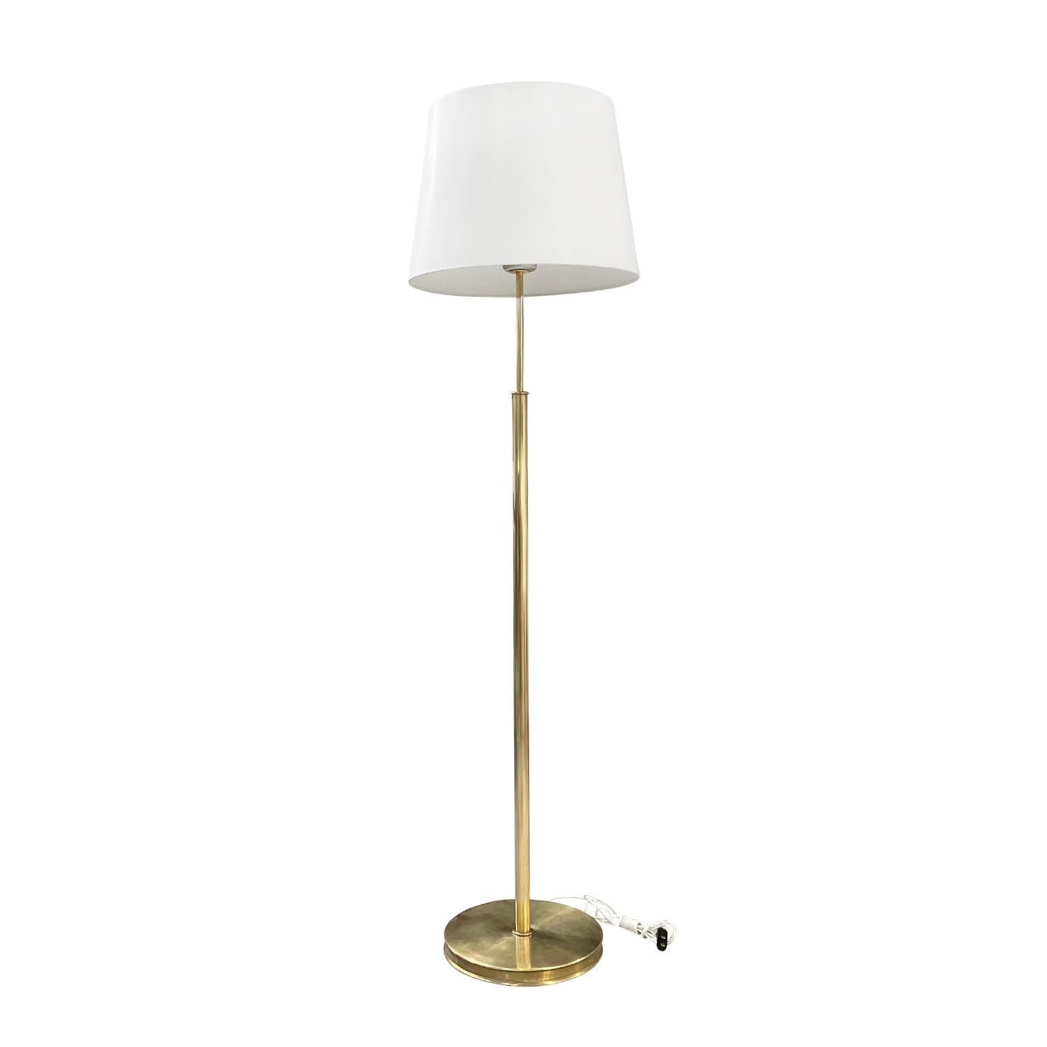 Mid-Century Modern 20th Century Swedish Svenskt Tenn Brass Floor Lamp, Vintage Light by Josef Frank For Sale