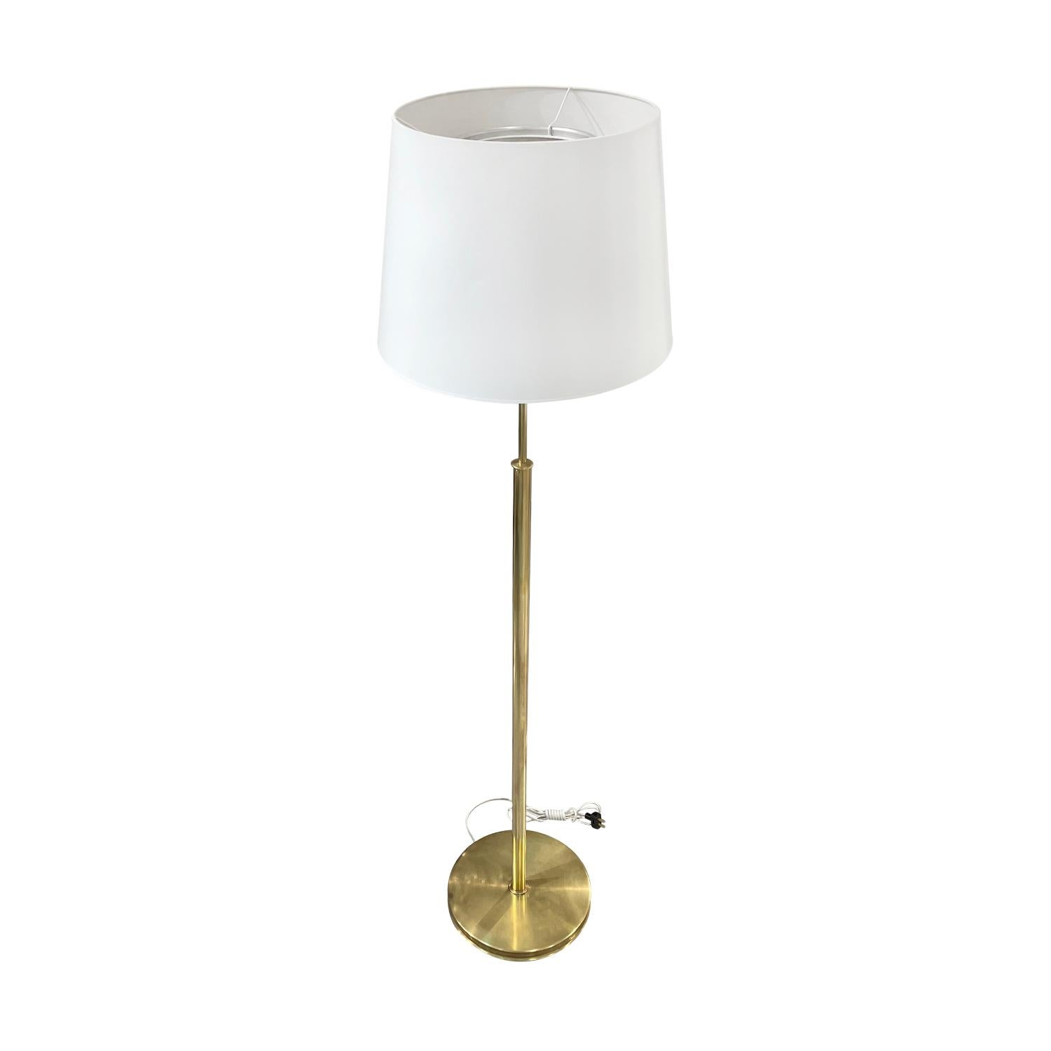 Hand-Crafted 20th Century Swedish Svenskt Tenn Brass Floor Lamp, Vintage Light by Josef Frank For Sale
