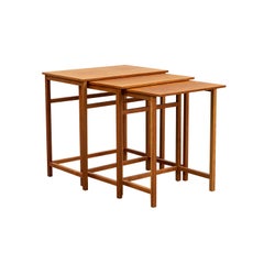 20th Century Swedish Svenskt Tenn Set of Cherry Nesting Tables by Josef Frank