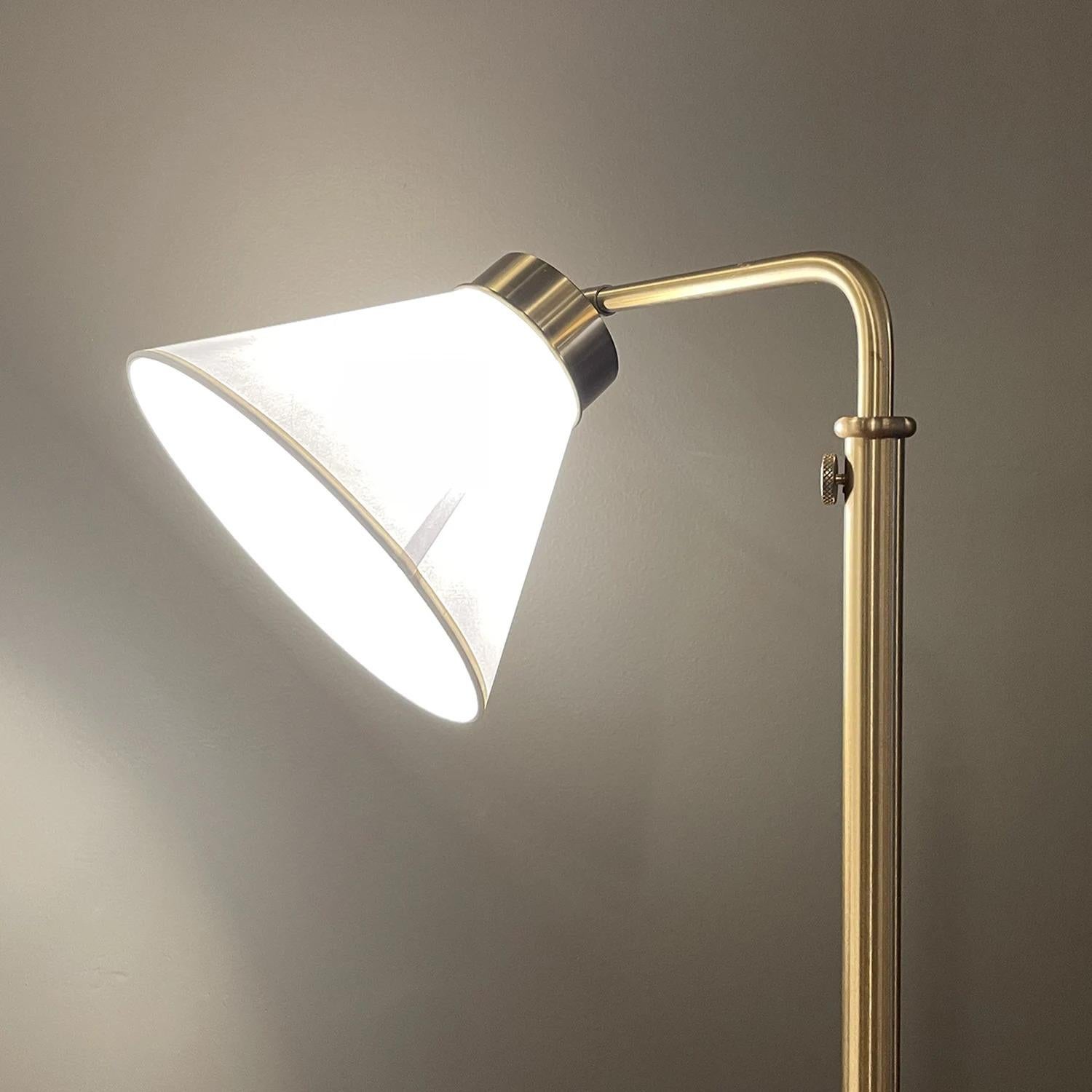 20th Century Swedish Svenskt Tenn Vintage Brass Floor Lamp, Light by Josef Frank For Sale 3