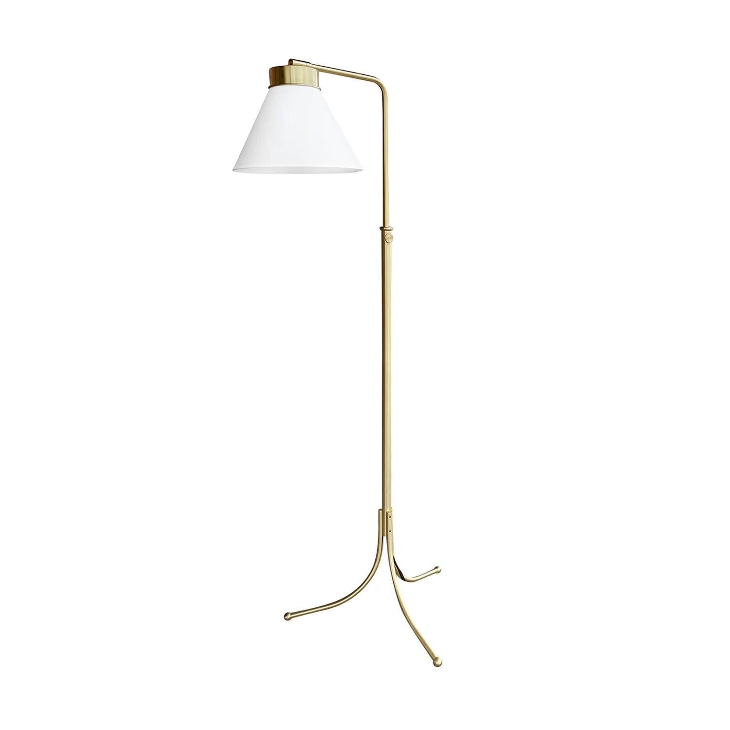 Mid-Century Modern 20th Century Swedish Svenskt Tenn Vintage Brass Floor Lamp, Light by Josef Frank For Sale