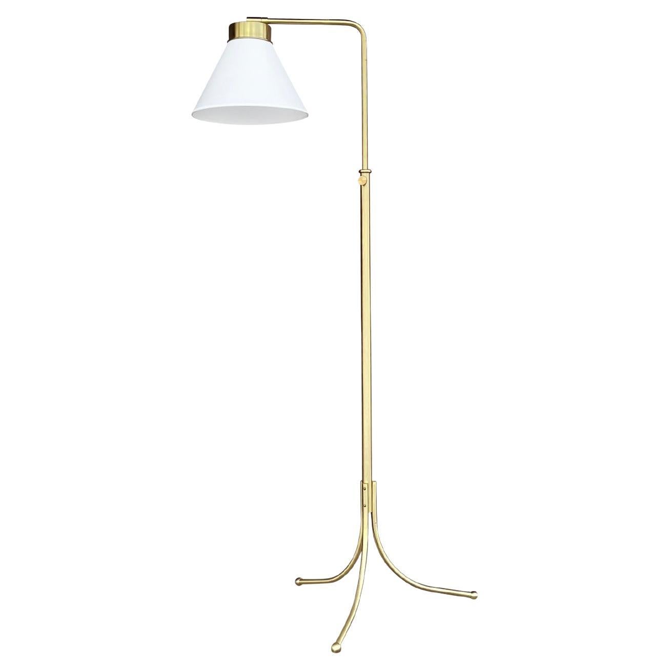 20th Century Swedish Svenskt Tenn Vintage Brass Floor Lamp, Light by Josef Frank For Sale