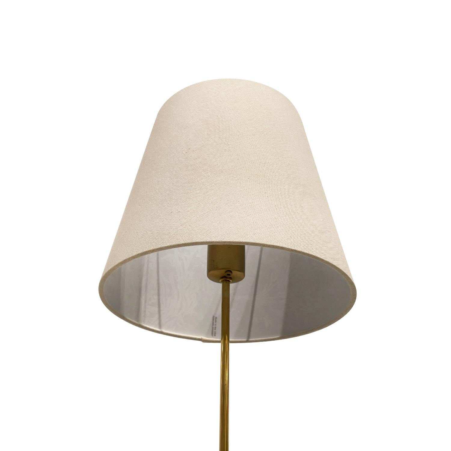 20th Century Swedish Svenskt Tenn Walnut Floor Lamp, Brass Light by Josef Frank For Sale 1