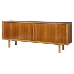 20th Century Swedish Teak Tambour Front Sideboard by Atvidabergs