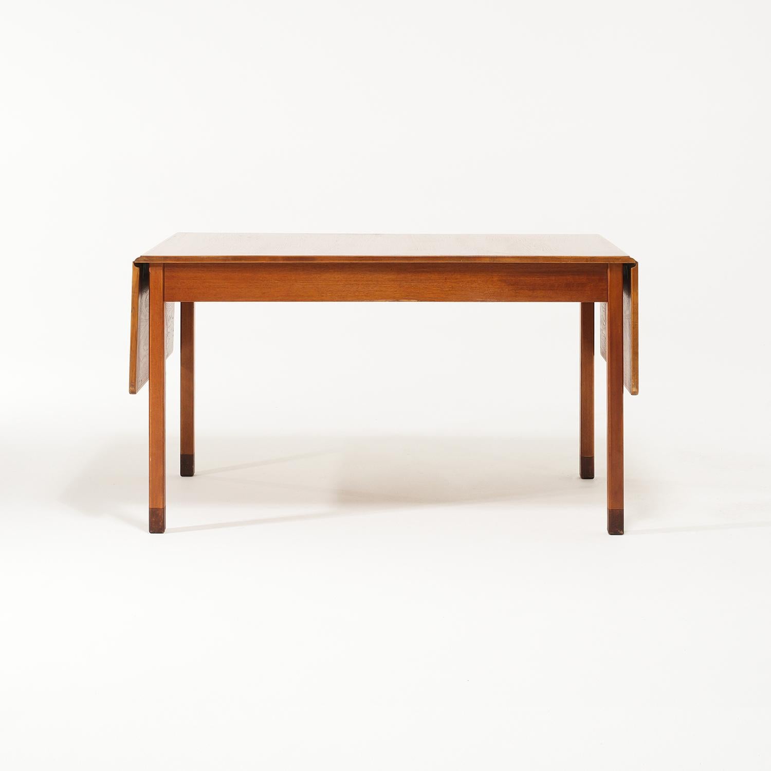 20th Century Swedish Teakwood Writing Table - Vintage Office Desk by David Rosén im Angebot 1