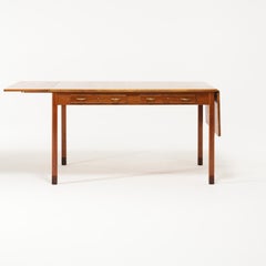 20th Century Swedish Teakwood Writing Table - Vintage Office Desk by David Rosén