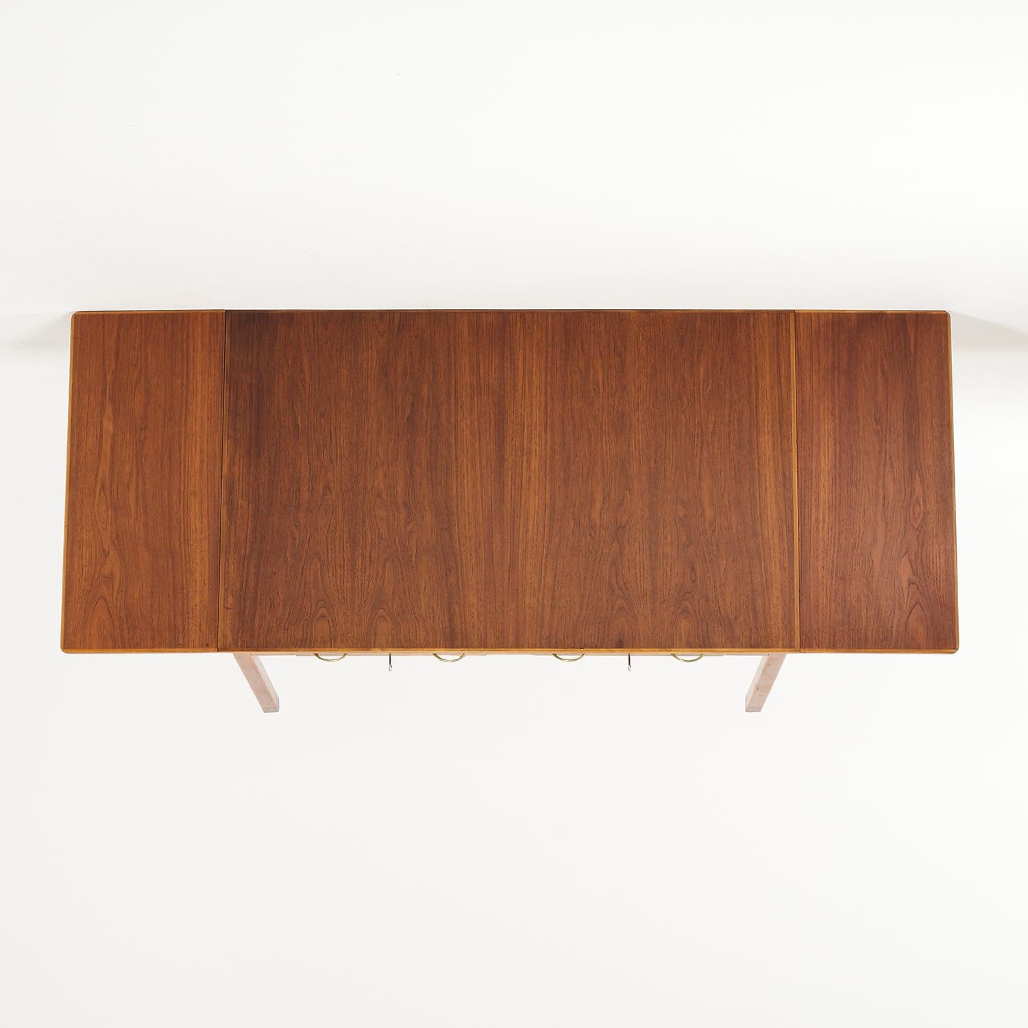 20th Century Swedish Teakwood Writing Table - Vintage Office Desk by David Rosén im Angebot 7