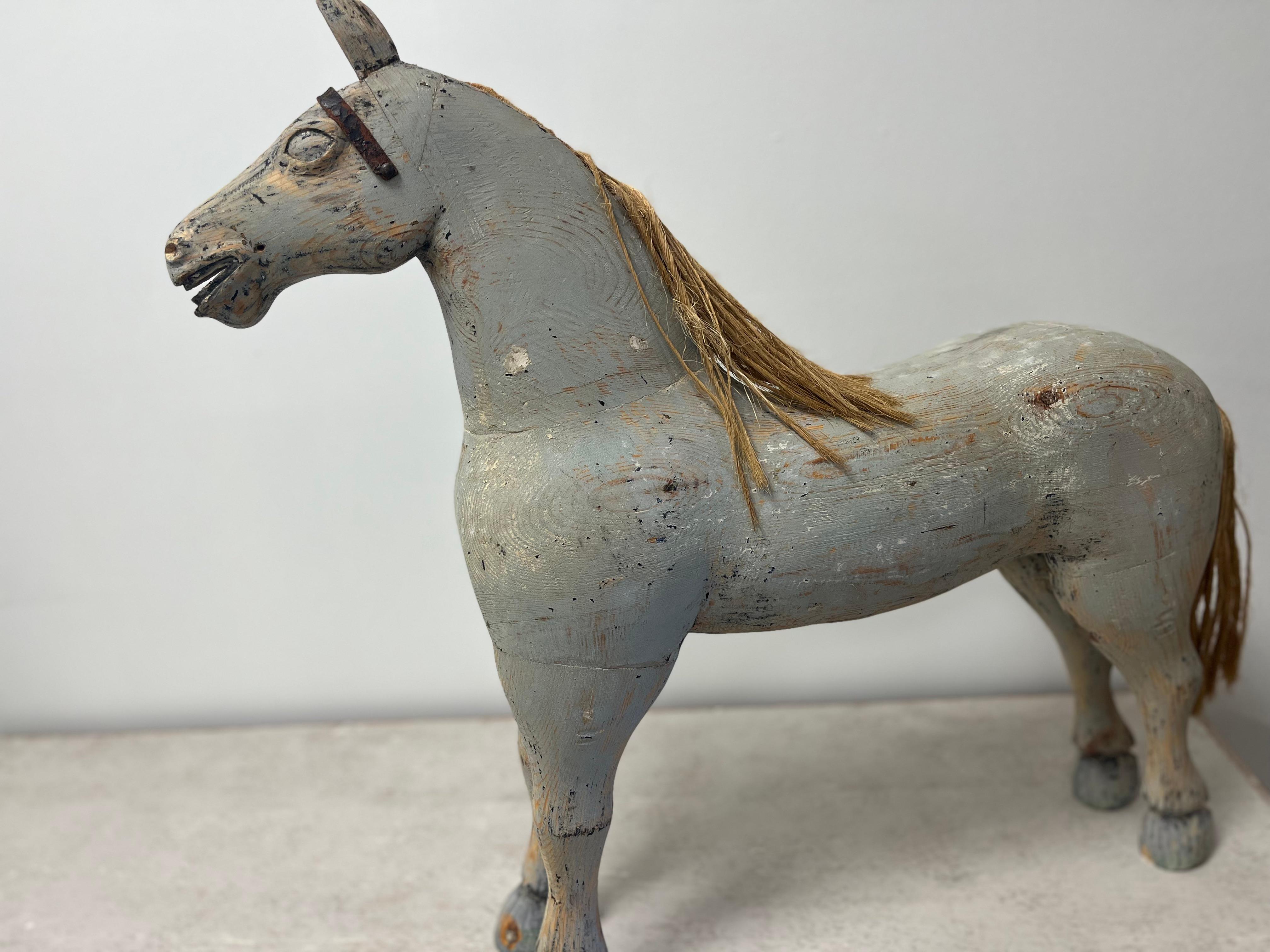 Sculpté à la main Cheval jouet suédois du 20e siècle en vente