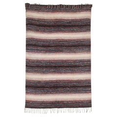 20th Century Swedish Traditional Cotton Rag Rug