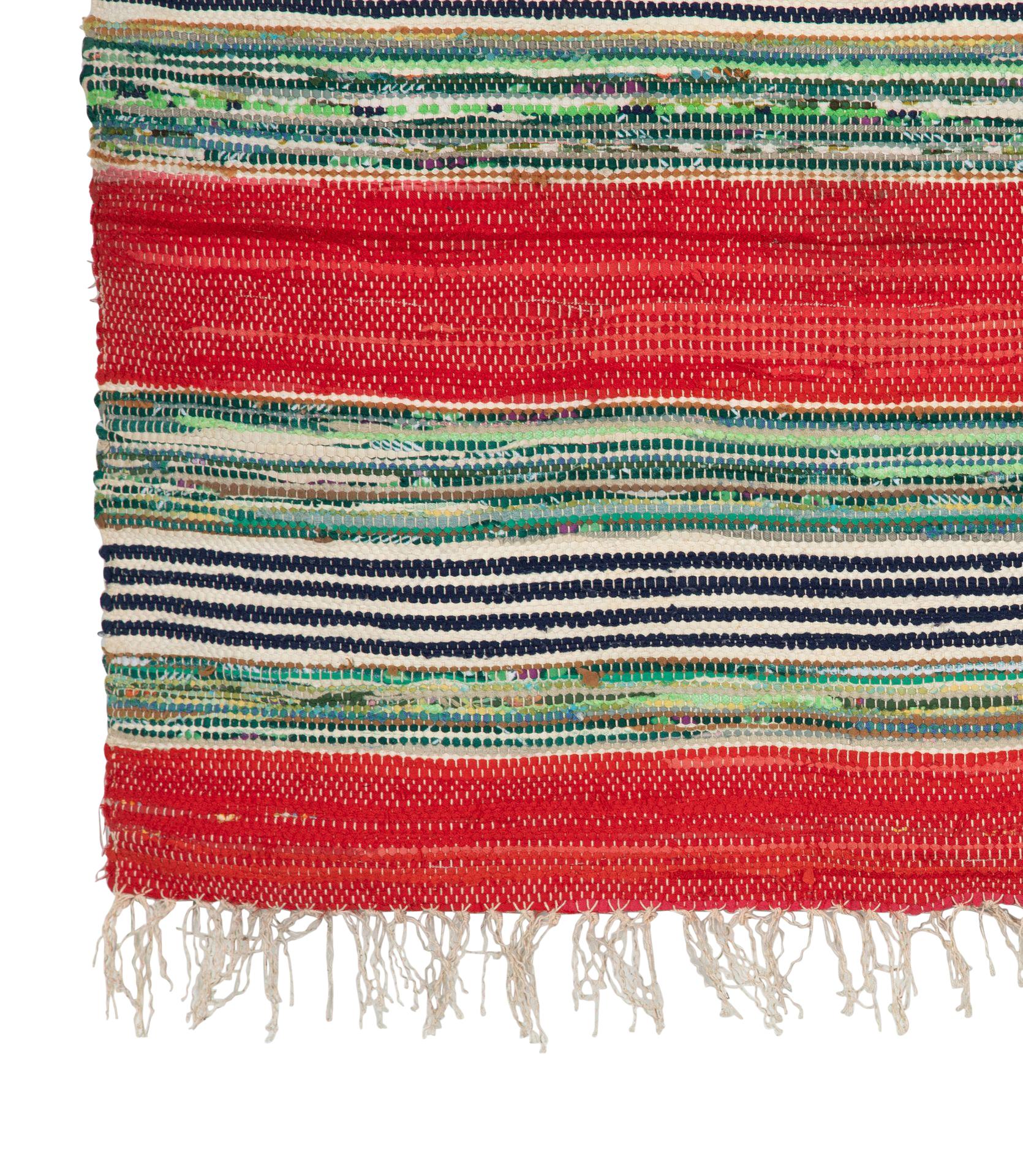 Cotton 20th Century Swedish Traditional Rug For Sale