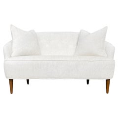 Antique 20th Century Swedish Two Seater Beech Sofa by Möbel Komponerad AV, Carl Malmsten