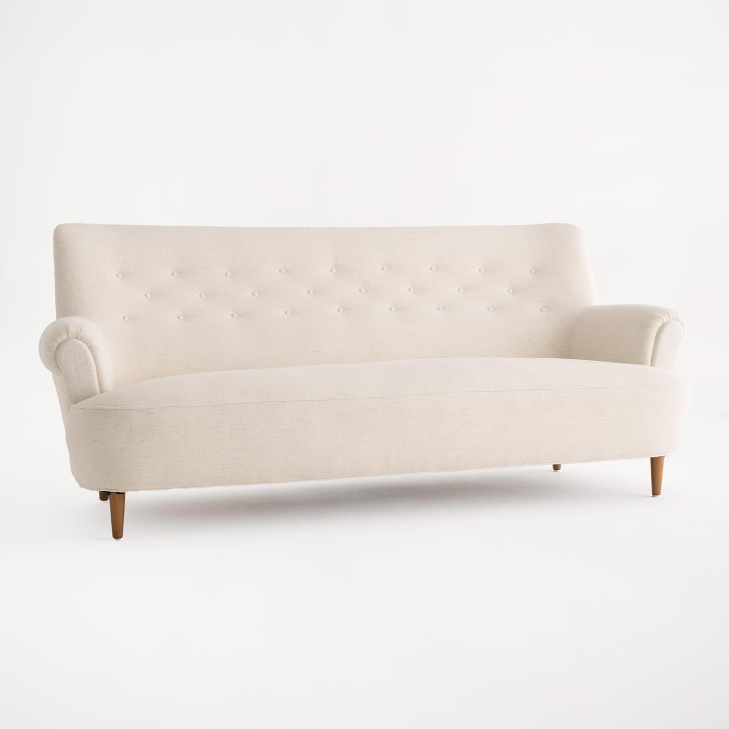 Mid-Century Modern 20ème siècle Suédois Vintage OH Sjögren Home Canapé de soirée par Carl Malmsten en vente
