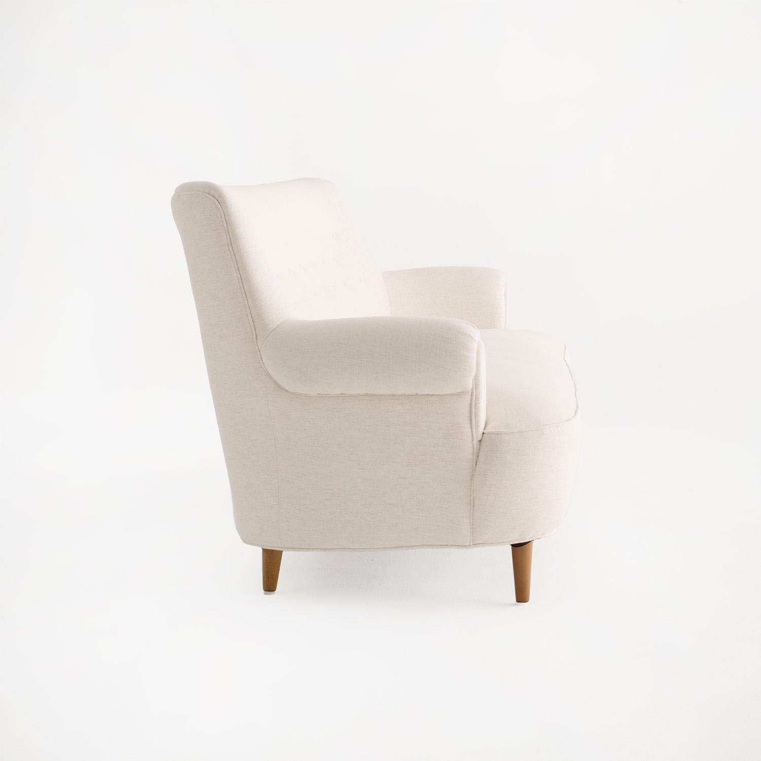 20ème siècle Suédois Vintage OH Sjögren Home Canapé de soirée par Carl Malmsten en vente 1