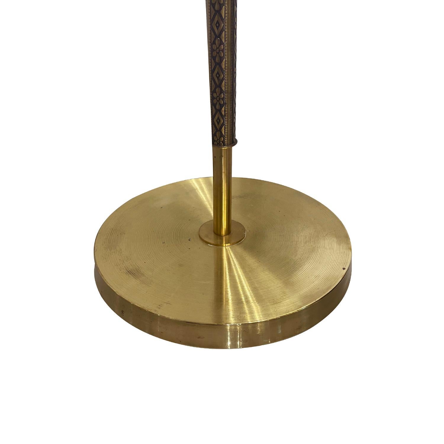 20th Century Swedish Vintage Reading Brass Floor Lamp by Falkenbergs Belysning For Sale 6
