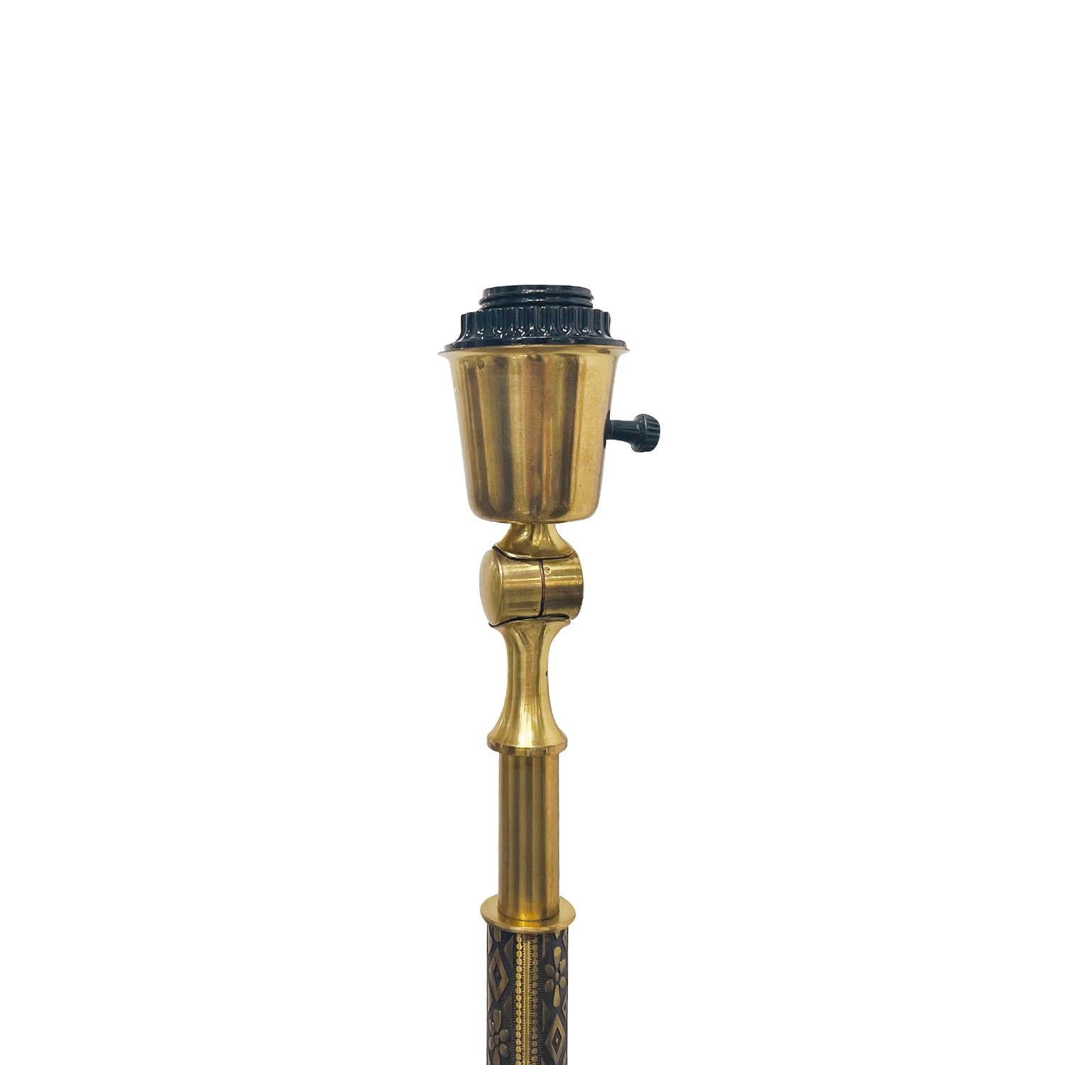 20th Century Swedish Vintage Reading Brass Floor Lamp by Falkenbergs Belysning For Sale 3