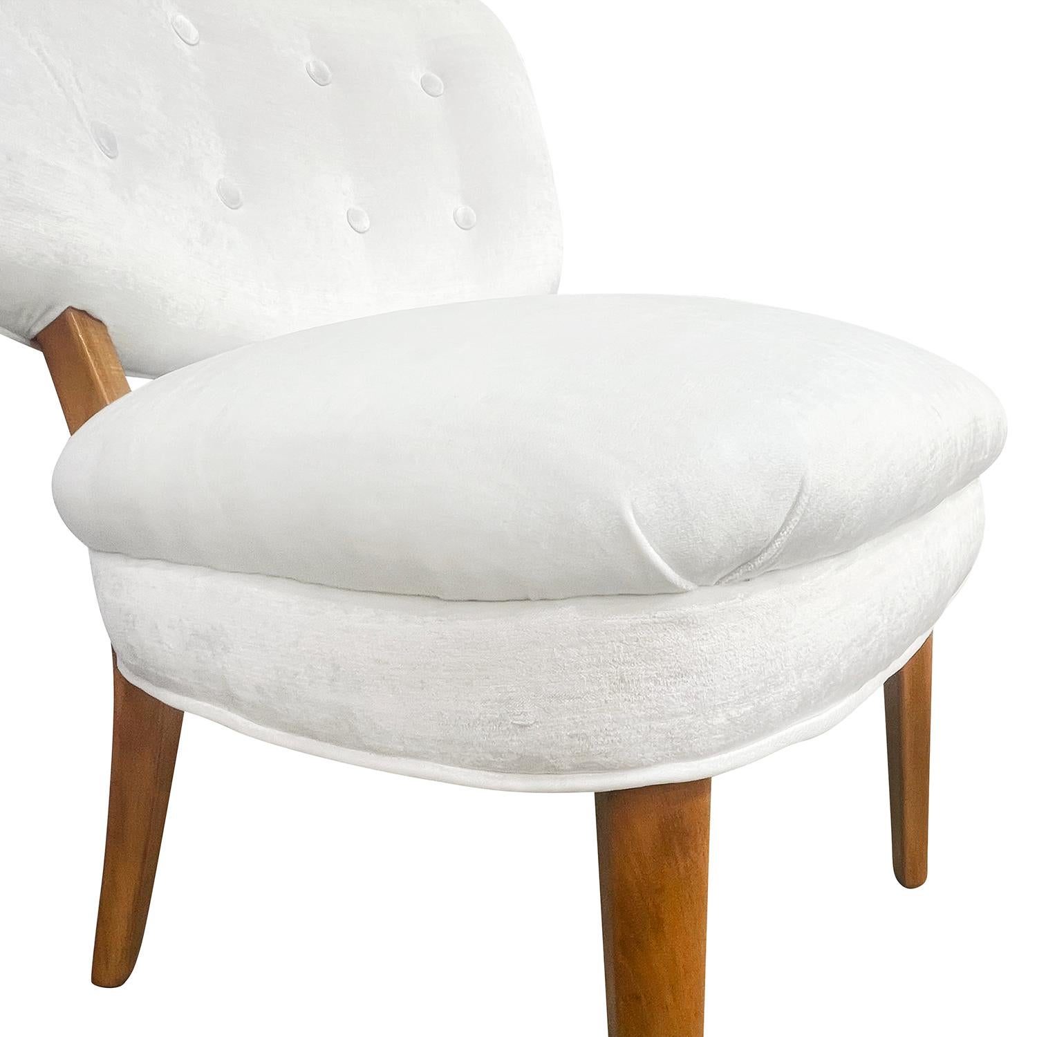 20th Century Swedish Vintage Scandinavian Beechwood Side Chair by Otto Schulz For Sale 4