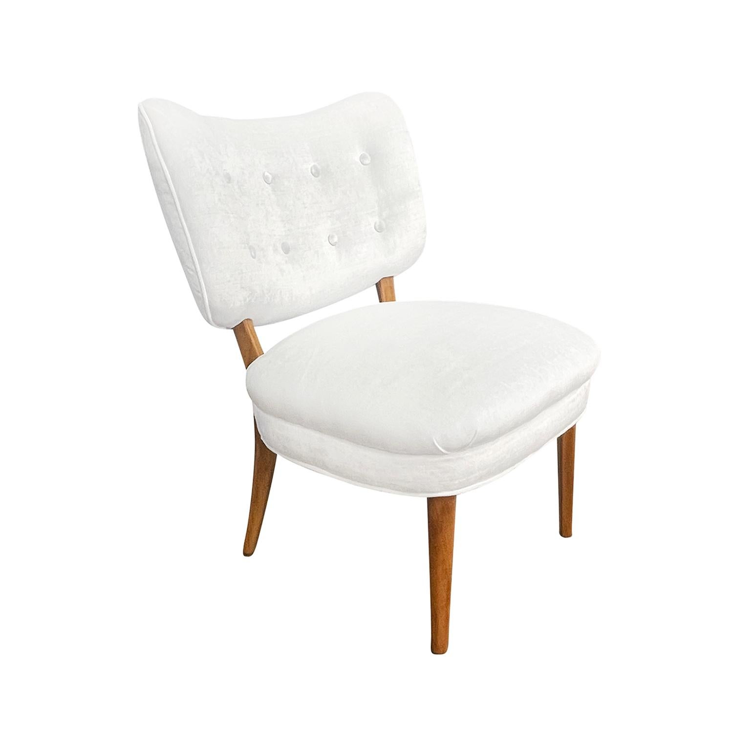 20th Century Swedish Vintage Scandinavian Beechwood Side Chair by Otto Schulz In Good Condition For Sale In West Palm Beach, FL