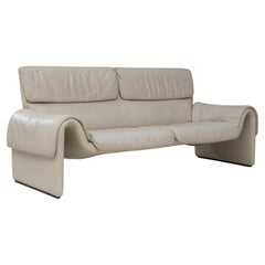 Vintage 20th Century Swiss Leather Sofa DS2011 By De Sede
