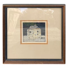 20th Century Swiss Mouse by Atlanta Folk Art Artist Rosie Clark Rare