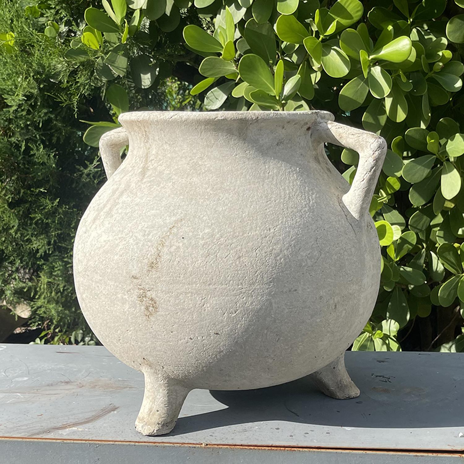 Mid-Century Modern Paire de jardinières suisses du 20e siècle en forme de chaudron de marmite par Willy Guhl en vente