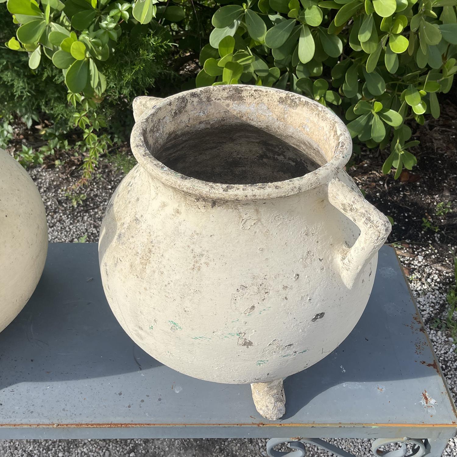 Paire de jardinières suisses du 20e siècle en forme de chaudron de marmite par Willy Guhl Bon état - En vente à West Palm Beach, FL