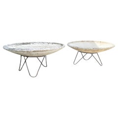 20th Century Swiss Pair of Massive Saucer Garden Planters by Willy Guhl, Eternit