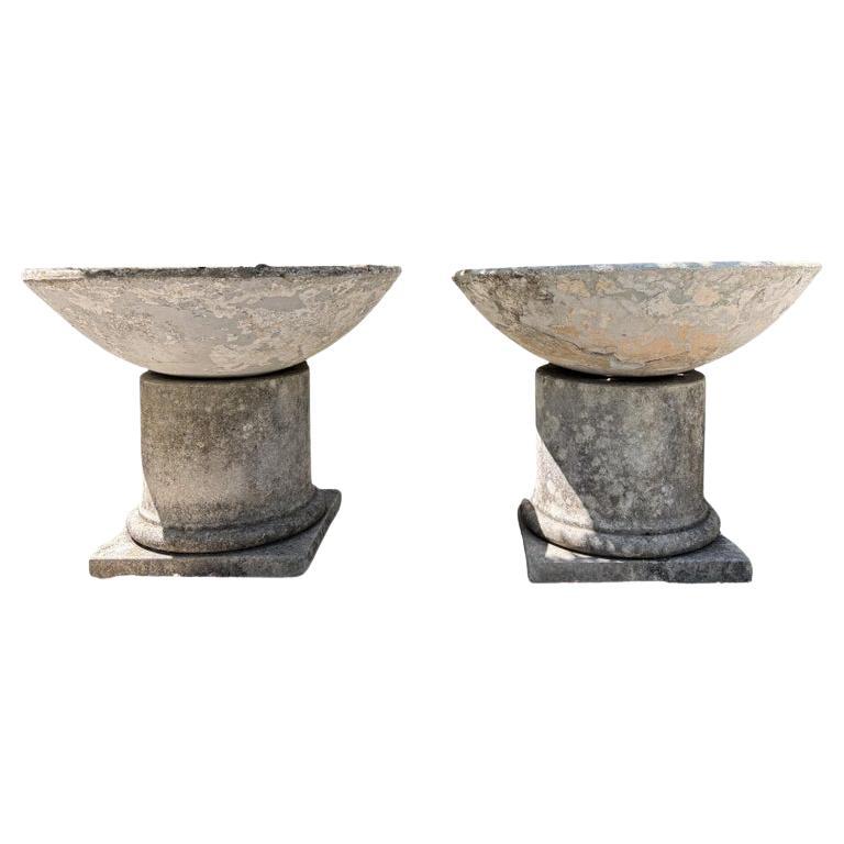 20th Century Swiss Pair of Similar Vintage Eternit Cone Planters by Willy Guhl