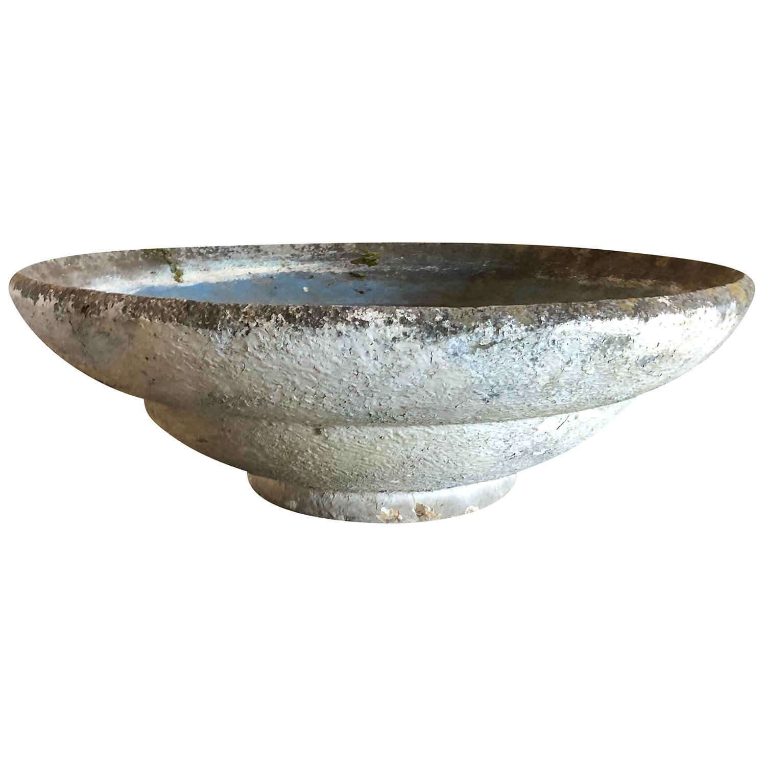 20ième siècle 20e siècle Suisse Paire de jardinières à cône en ciment Eternit Vintage par Willy Guhl en vente