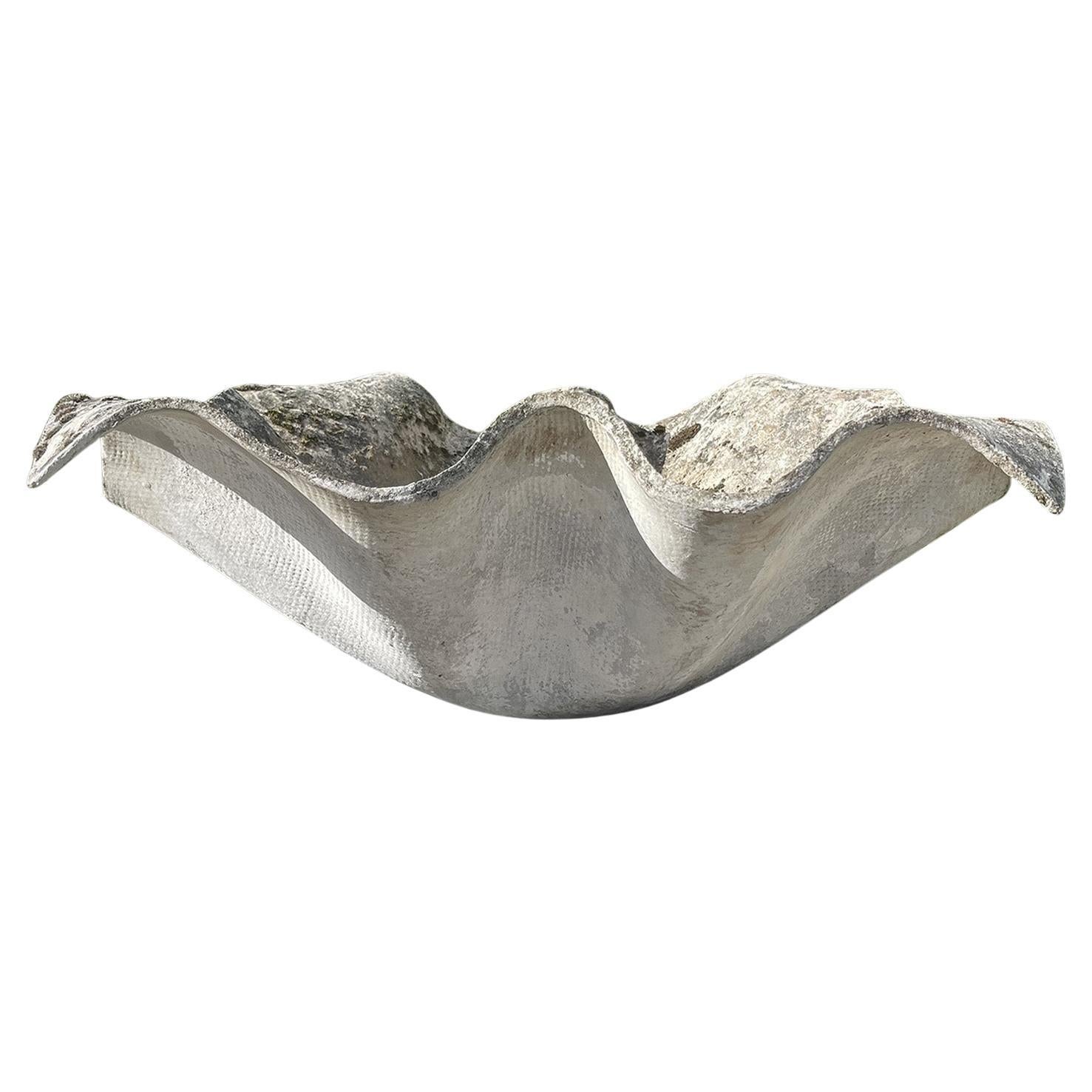 20th Century Swiss Vintage Handkerchief Cement Garden Planter by Willy Guhl