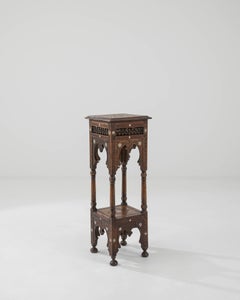 20th Century Syrian Carved Pedestal