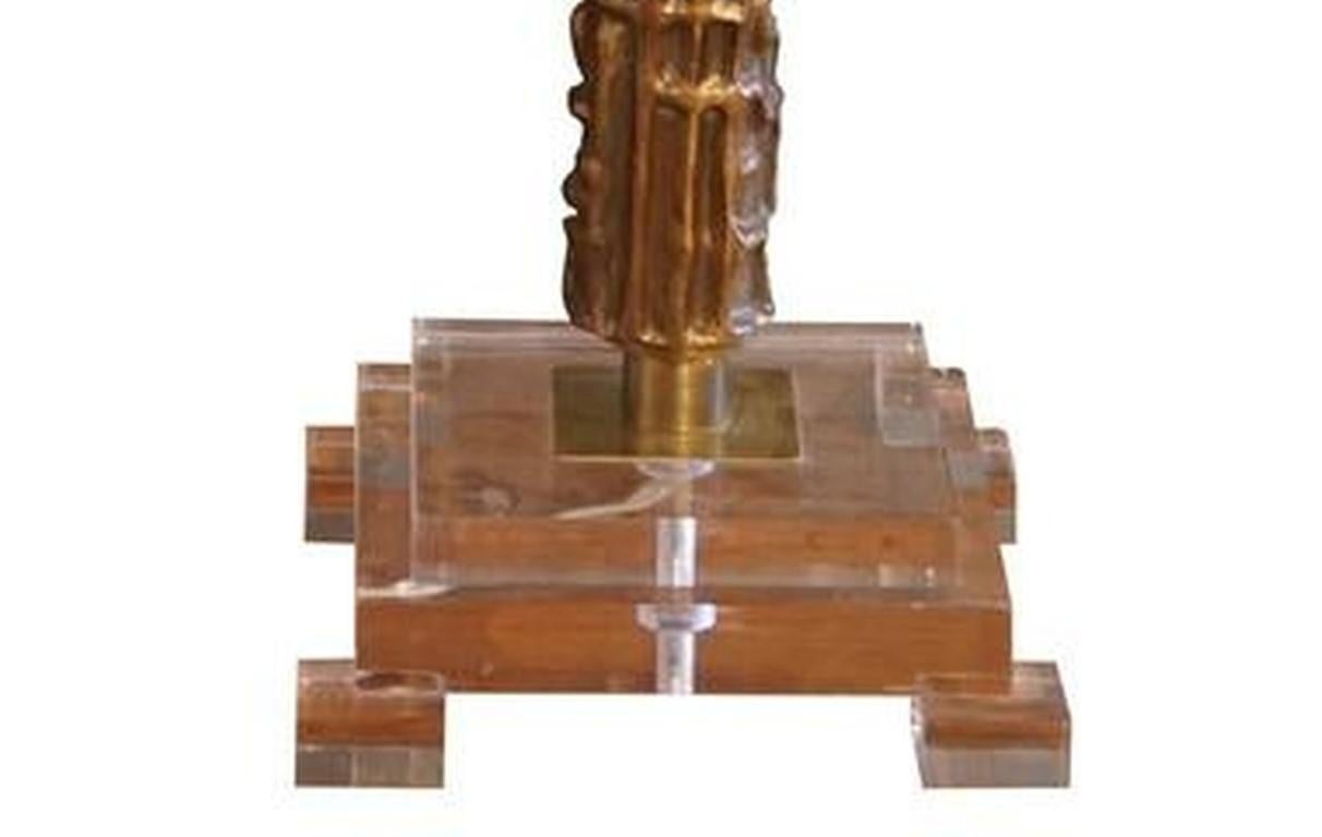 Fait main Lampe de table en bronze italienne du 20e siècle - Lampe de bureau vintage par Luciano Frigerio en vente