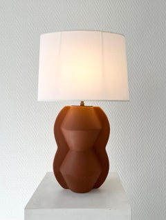 20th century table lamp in terra cotta