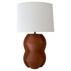 20th century table lamp in terra cotta