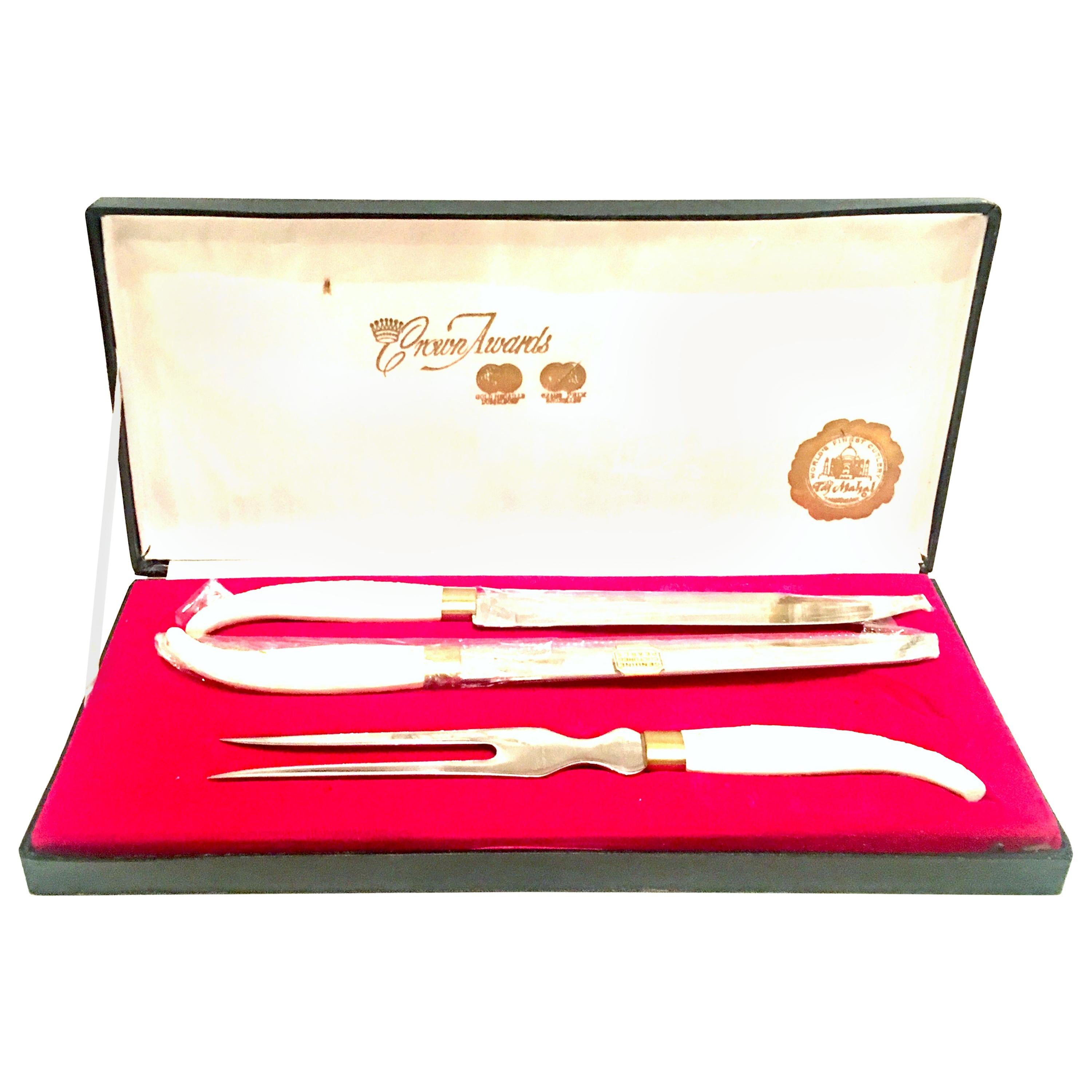 20th Century "Taj Mahal" Two Boxed Cutlery Set Of 9 Pieces For Sale