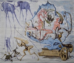 Arazzo del XX secolo - "Il carro di Bacco" di SALVADOR DALI - No. 1657