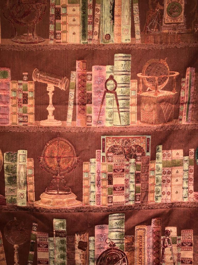 20th Century Tapestry with Globes, Hourglasses, Clocks and Books For Sale 4