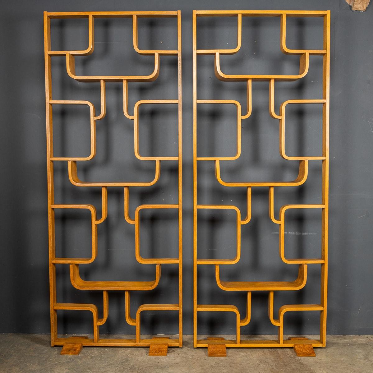 Czech 20th Century Teak Book Shelves & Room Dividers Design by Ludvik Volak, c1970